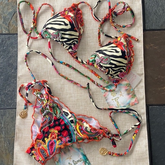 Luli Fama Other - Luli Fama Pasion Wavey Bikini XS Multicolor (NWT)
